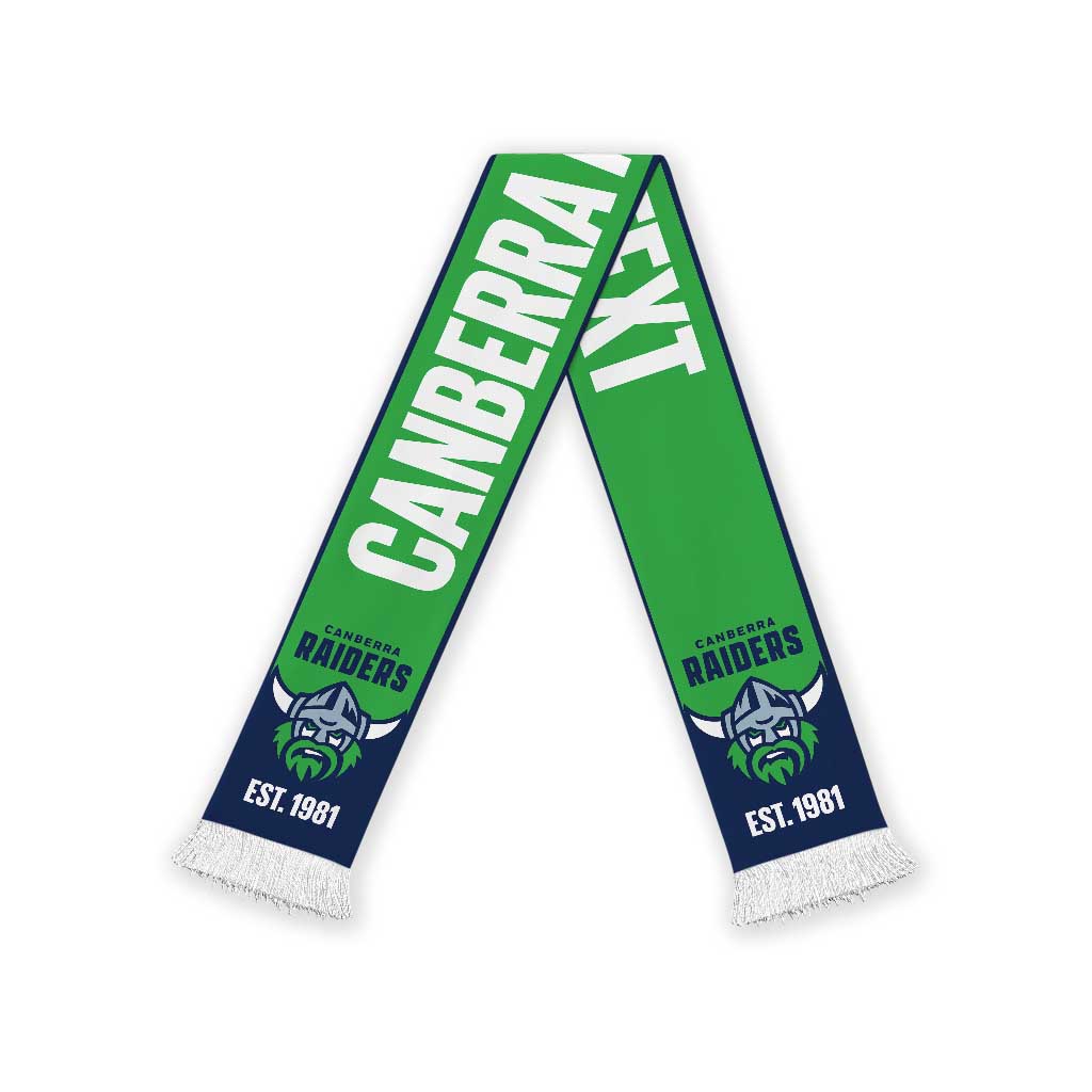 Raiders Rugby Personalised Ruffneck Scarf 2026 Go Champions