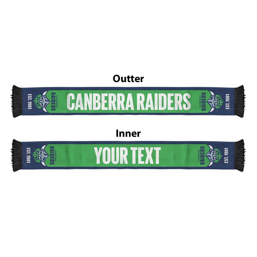 Raiders Rugby Personalised Ruffneck Scarf 2026 Go Champions