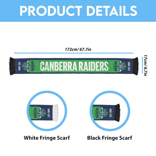 Raiders Rugby Personalised Ruffneck Scarf 2026 Go Champions