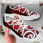 Red Maori Koru New Zealand Chunky Sneakers