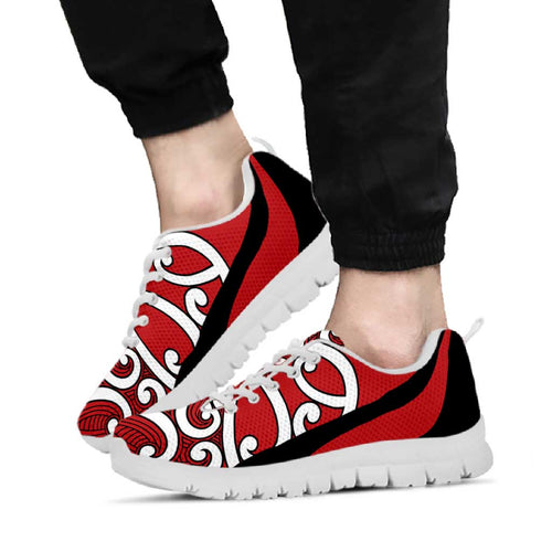 Red Maori Koru New Zealand Sneakers
