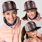 Red Taniko Aotearoa Mesh Trucker Cap Niho Taniwha Mix Poutama - Aussie Hoodie