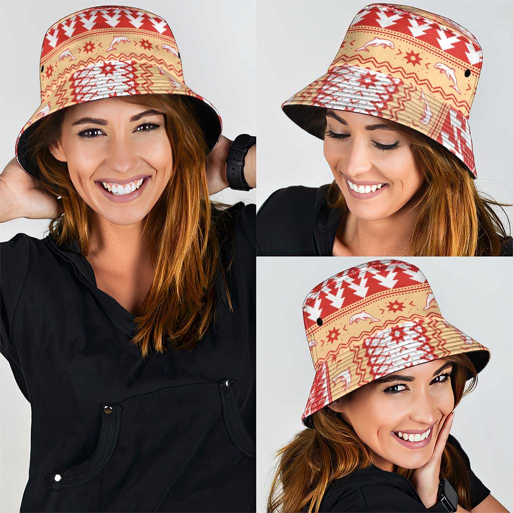 Redcliffe Strong Dolphins Bucket Hat Christmas Rugby League Spirit - Aussie Hoodie