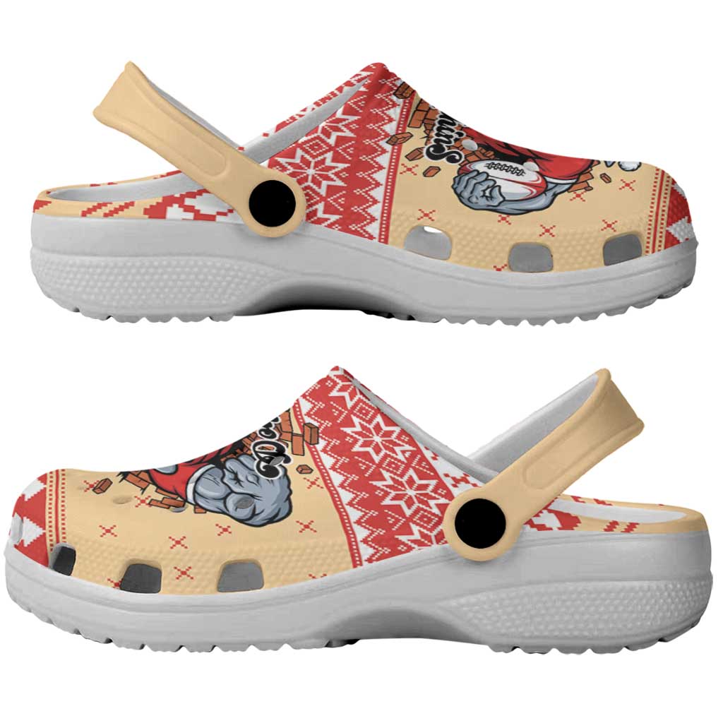 Redcliffe Strong Dolphins Clogs Shoes Christmas Rugby League Spirit - Aussie Hoodie