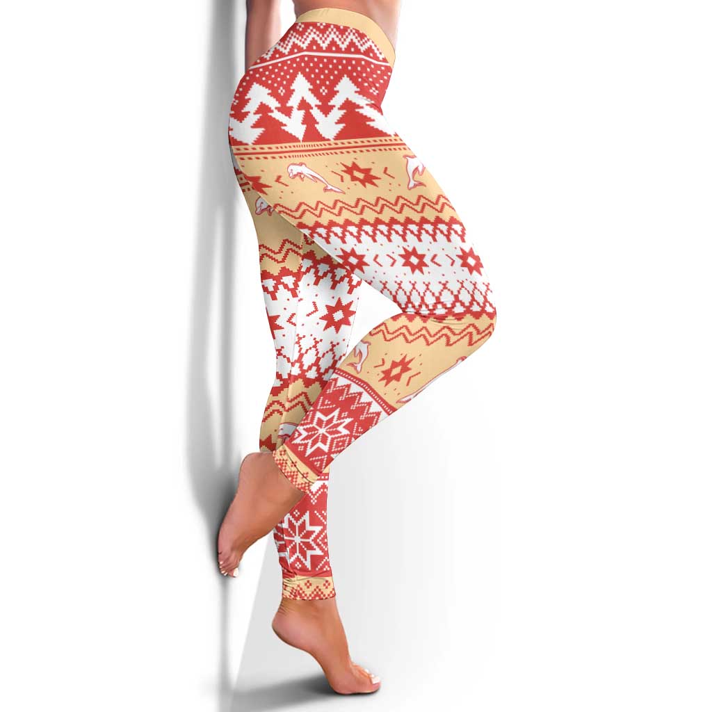Redcliffe Strong Dolphins Leggings Christmas Rugby League Spirit - Aussie Hoodie