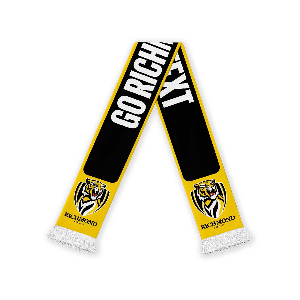Richmond Football Personalised Ruffneck Scarf 2026 Go Champions