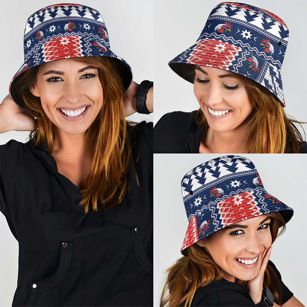 Roosters Xmas Glory Bucket Hat Christmas Rugby League Spirit LT9