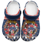 Roosters Xmas Glory Clogs Shoes Christmas Rugby League Spirit - Aussie Hoodie
