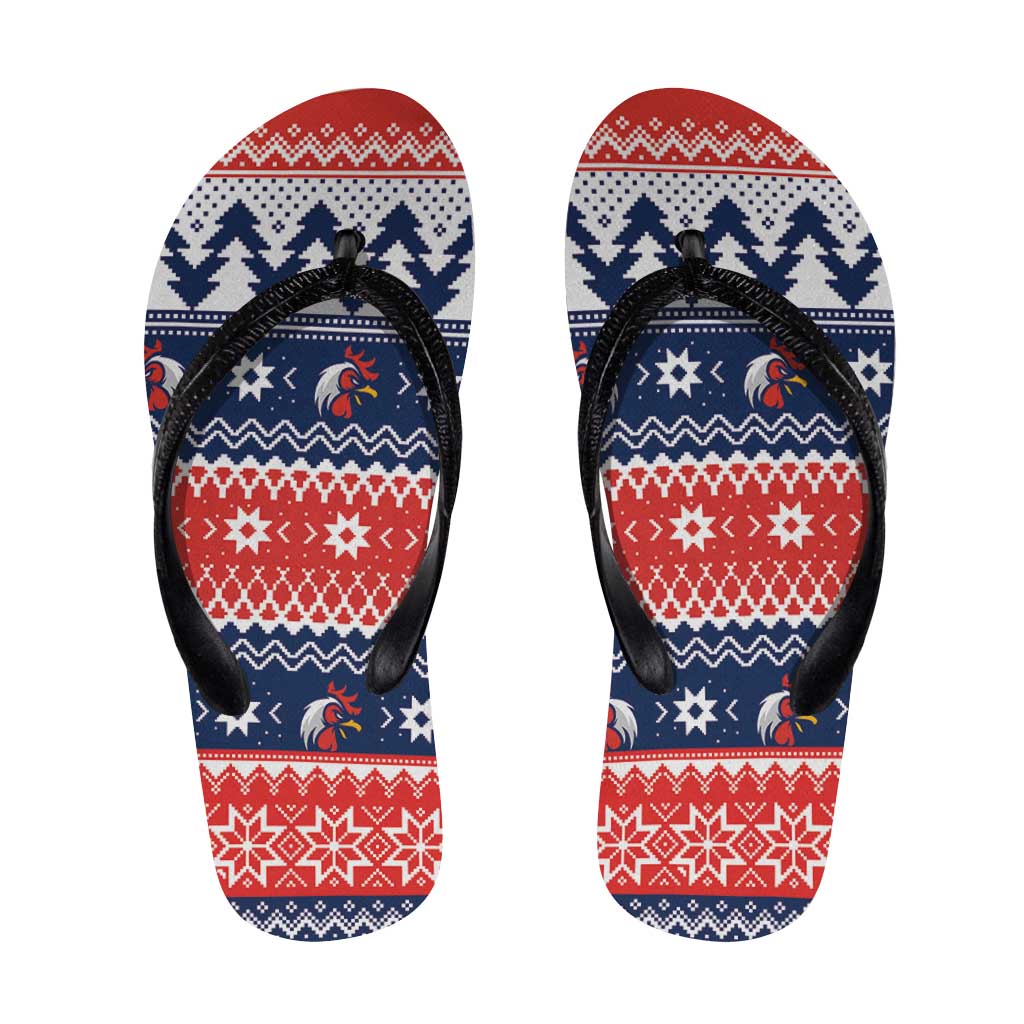 Roosters Xmas Glory Flip Flops Christmas Rugby League Spirit - Aussie Hoodie