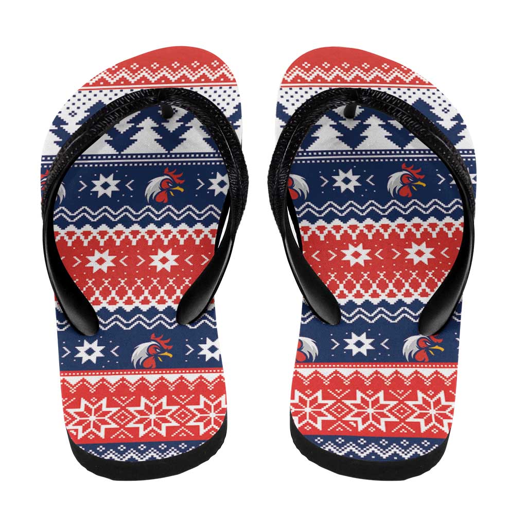 Roosters Xmas Glory Flip Flops Christmas Rugby League Spirit - Aussie Hoodie
