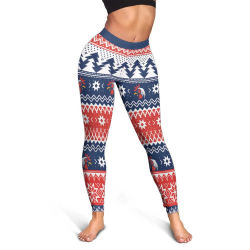 Roosters Xmas Glory Leggings Christmas Rugby League Spirit - Aussie Hoodie