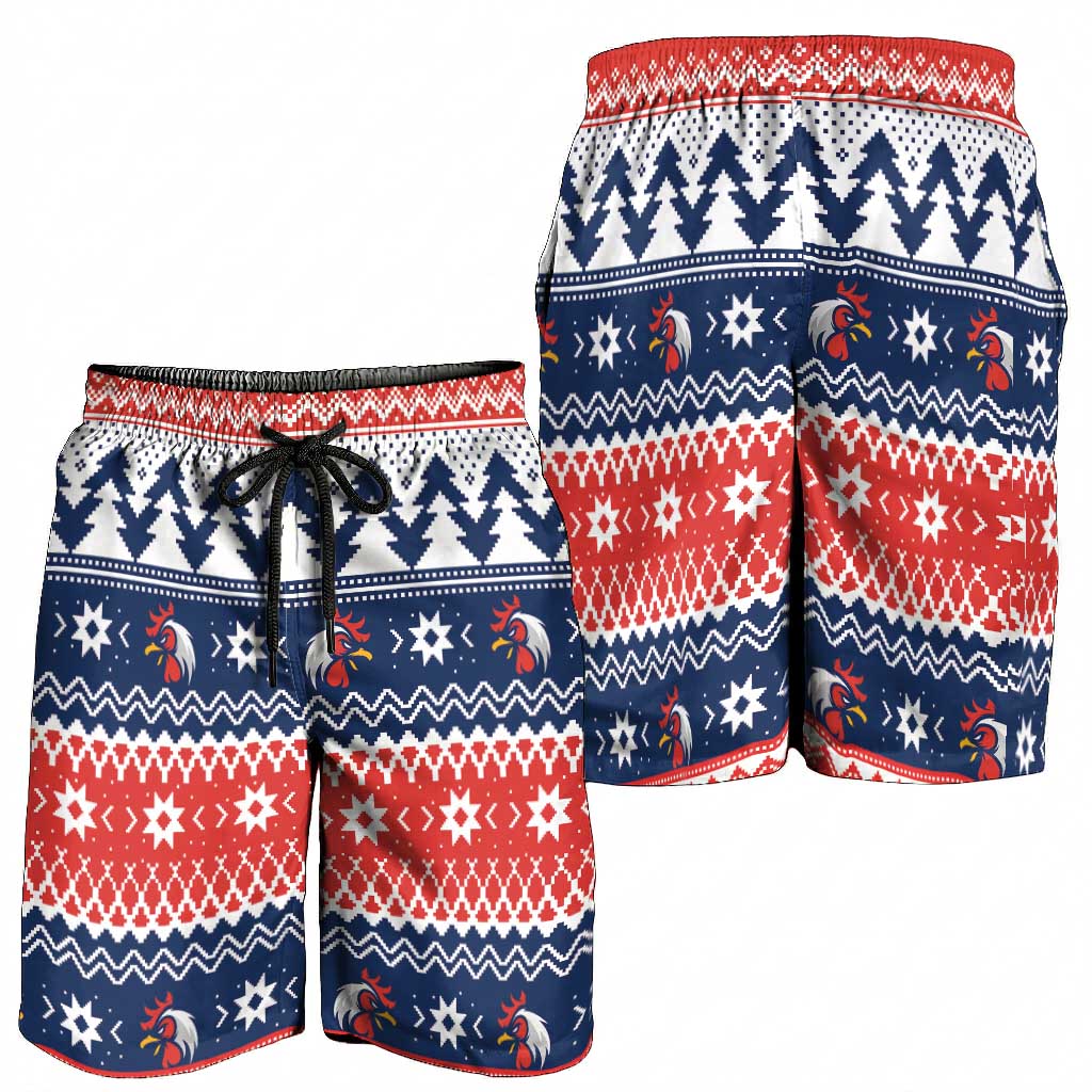 Roosters Xmas Glory Shorts for Men Christmas Rugby League Spirit - Aussie Hoodie