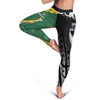 Rugby South Africa New Zealand Greatest Rivals Leggings Tribal Motifs