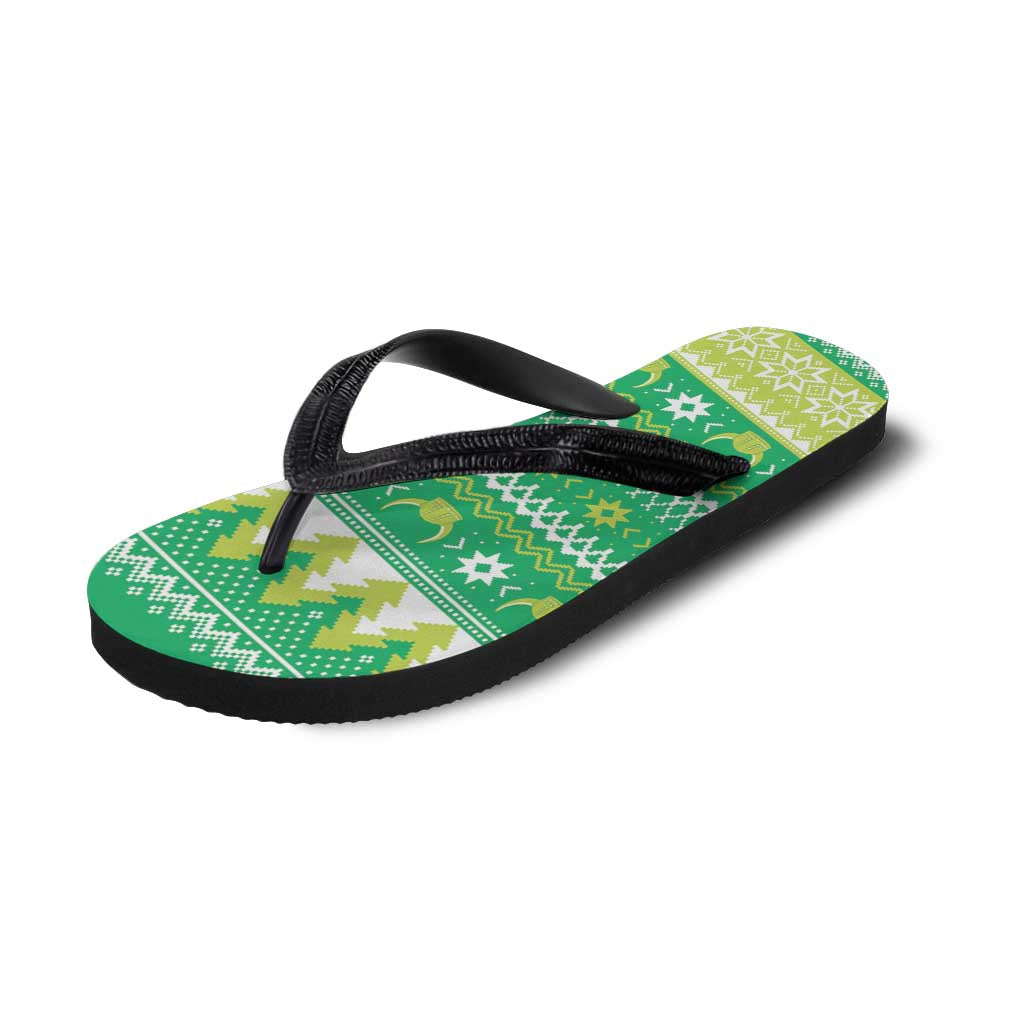 Santa Raiders Flip Flops Christmas Rugby League Spirit - Aussie Hoodie