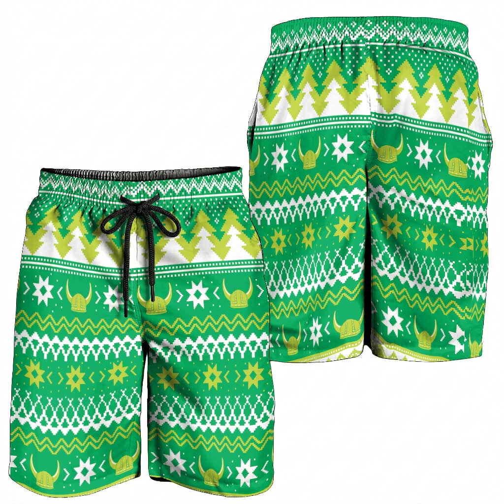 Santa Raiders Shorts for Men Christmas Rugby League Spirit - Aussie Hoodie
