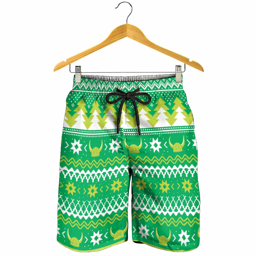 Santa Raiders Shorts for Men Christmas Rugby League Spirit - Aussie Hoodie