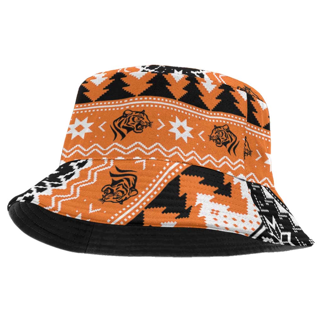 Santa Tiger Roar Bucket Hat Christmas Rugby League Spirit - Aussie Hoodie
