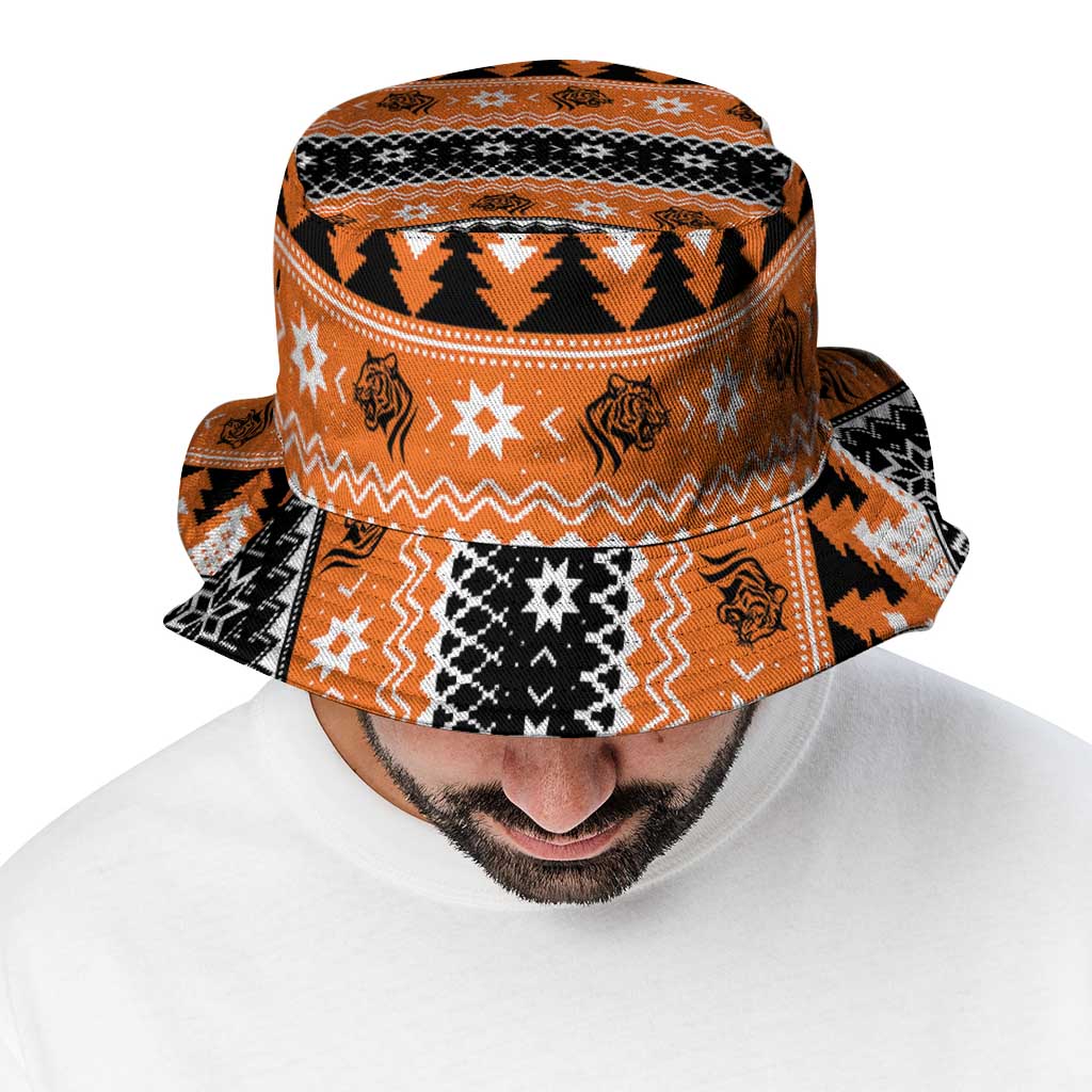 Santa Tiger Roar Bucket Hat Christmas Rugby League Spirit - Aussie Hoodie
