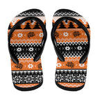 Santa Tiger Roar Flip Flops Christmas Rugby League Spirit - Aussie Hoodie