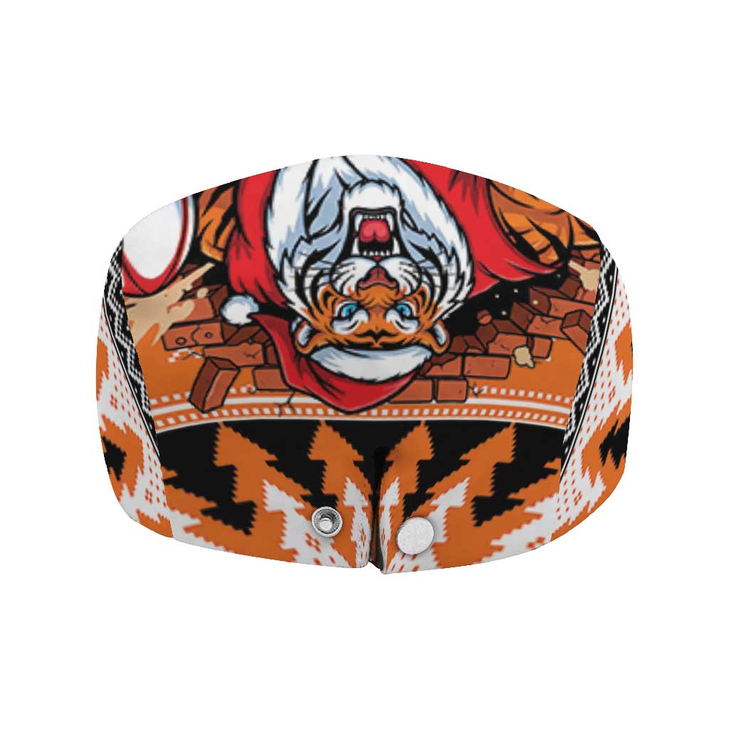 Santa Tiger Roar Jeff Hat Christmas Rugby League Spirit - Aussie Hoodie