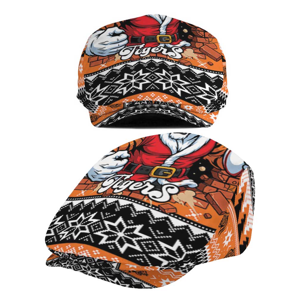 Santa Tiger Roar Jeff Hat Christmas Rugby League Spirit - Aussie Hoodie