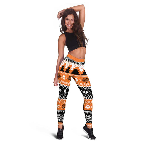 Santa Tiger Roar Leggings Christmas Rugby League Spirit - Aussie Hoodie
