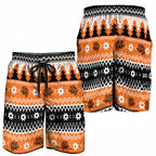 Santa Tiger Roar Shorts for Men Christmas Rugby League Spirit - Aussie Hoodie