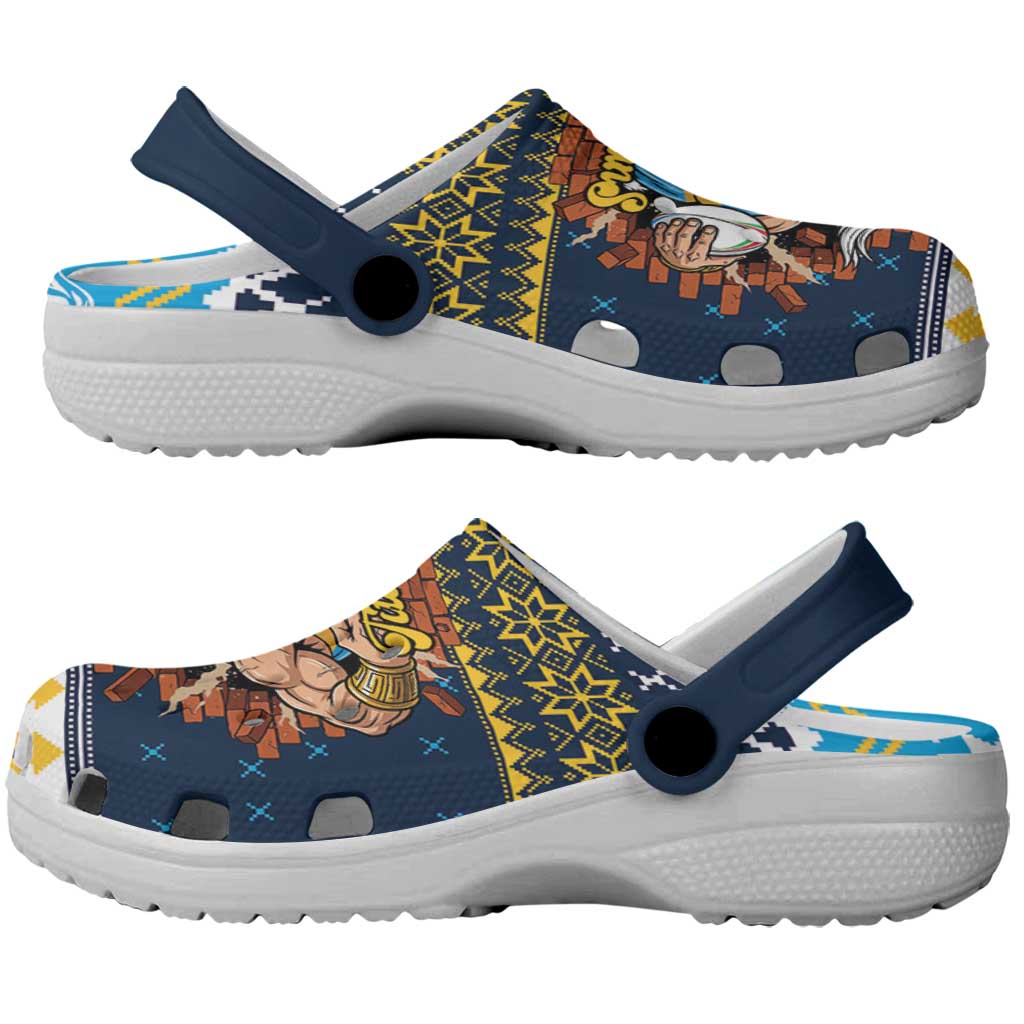 Santa’s Titan Warrior Clogs Shoes Christmas Rugby League Spirit - Aussie Hoodie