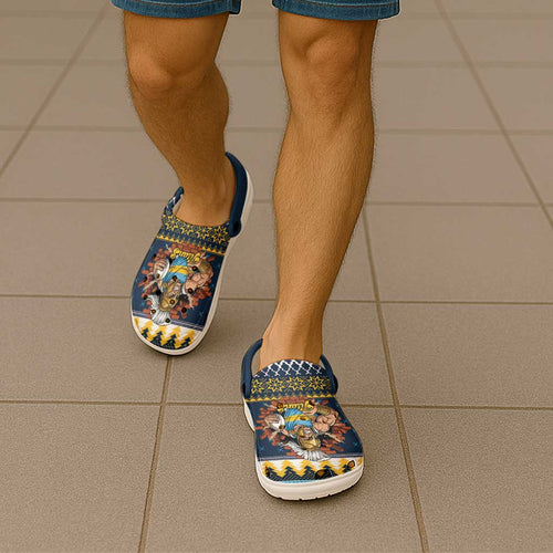 Santa’s Titan Warrior Clogs Shoes Christmas Rugby League Spirit - Aussie Hoodie