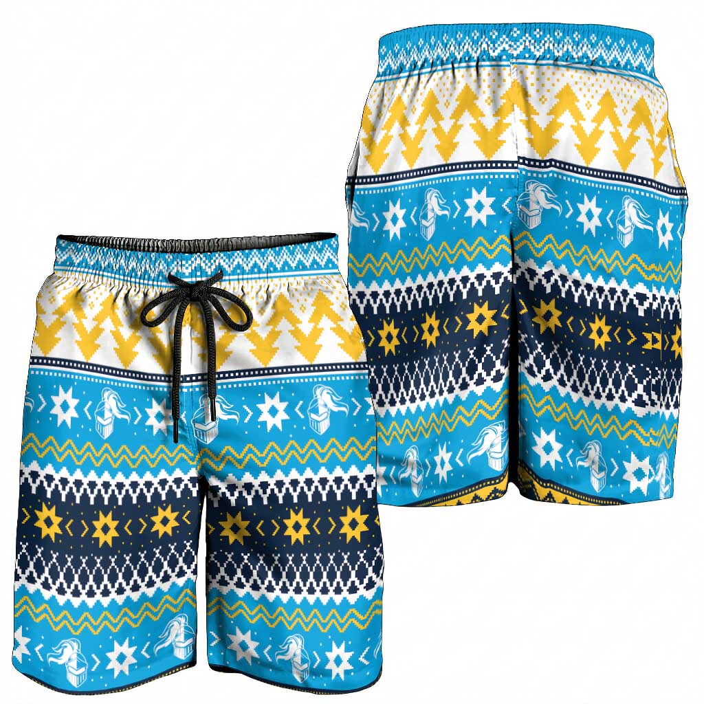 Santa’s Titan Warrior Shorts for Men Christmas Rugby League Spirit - Aussie Hoodie
