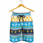 Santa’s Titan Warrior Shorts for Men Christmas Rugby League Spirit - Aussie Hoodie