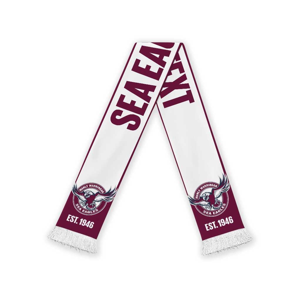 Sea Eagles Rugby Personalised Ruffneck Scarf 2026 Go Champions