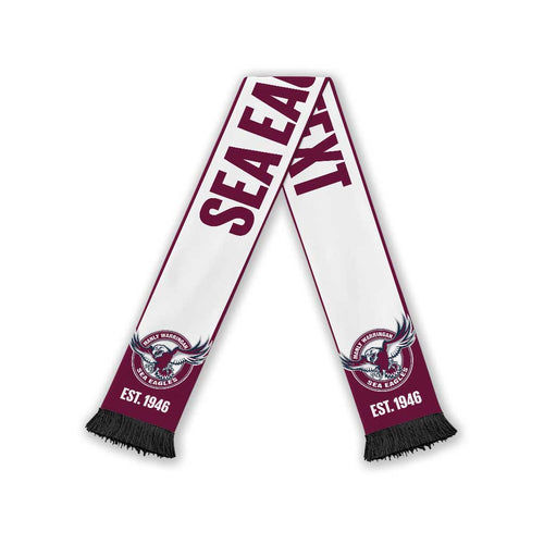Sea Eagles Rugby Personalised Ruffneck Scarf 2026 Go Champions