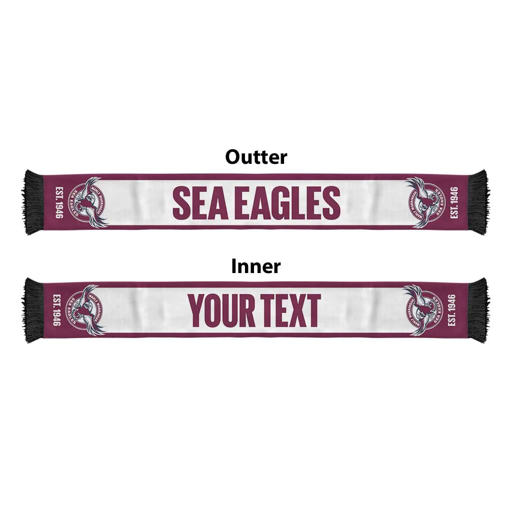 Sea Eagles Rugby Personalised Ruffneck Scarf 2026 Go Champions