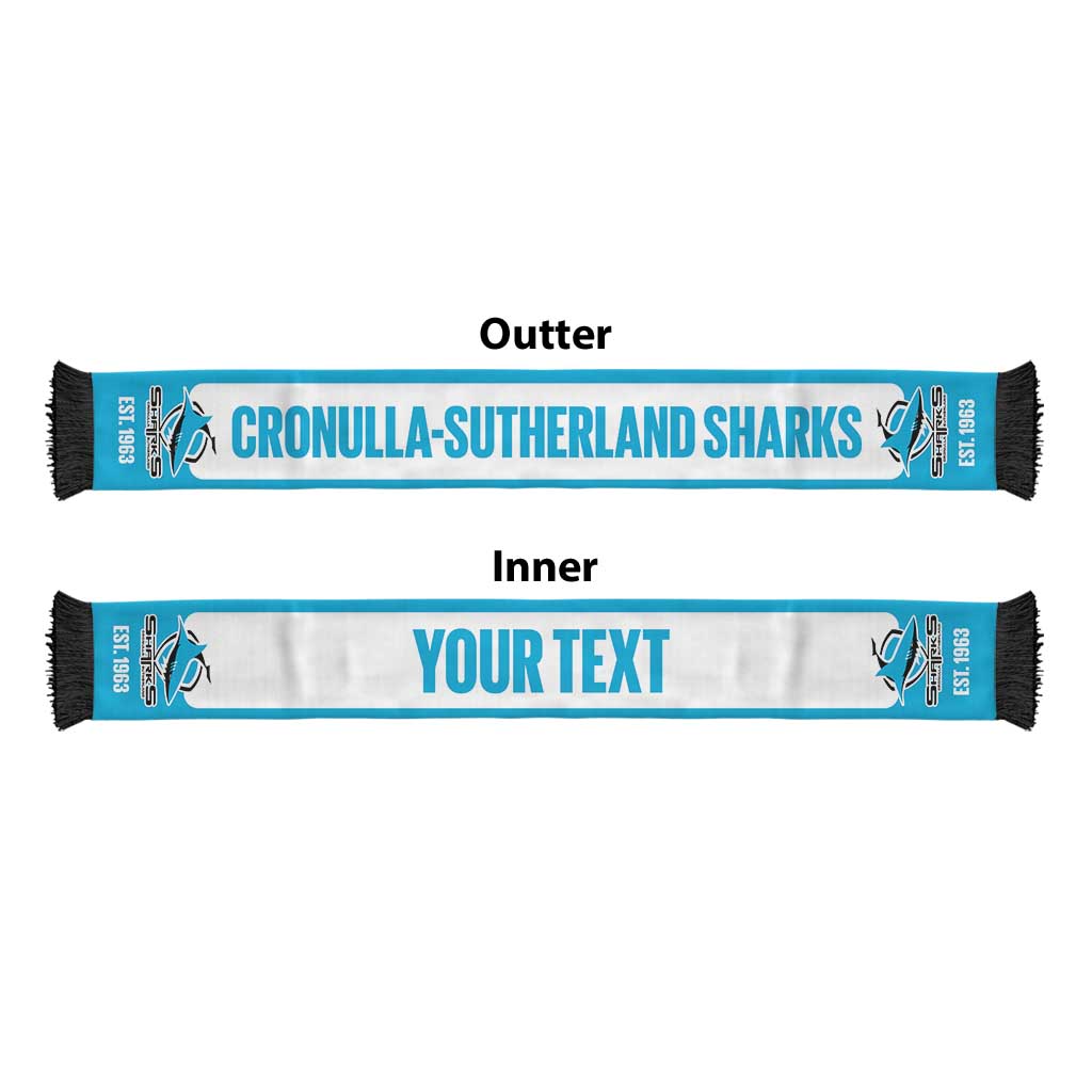 Sharks Rugby Personalised Ruffneck Scarf 2026 Go Champions