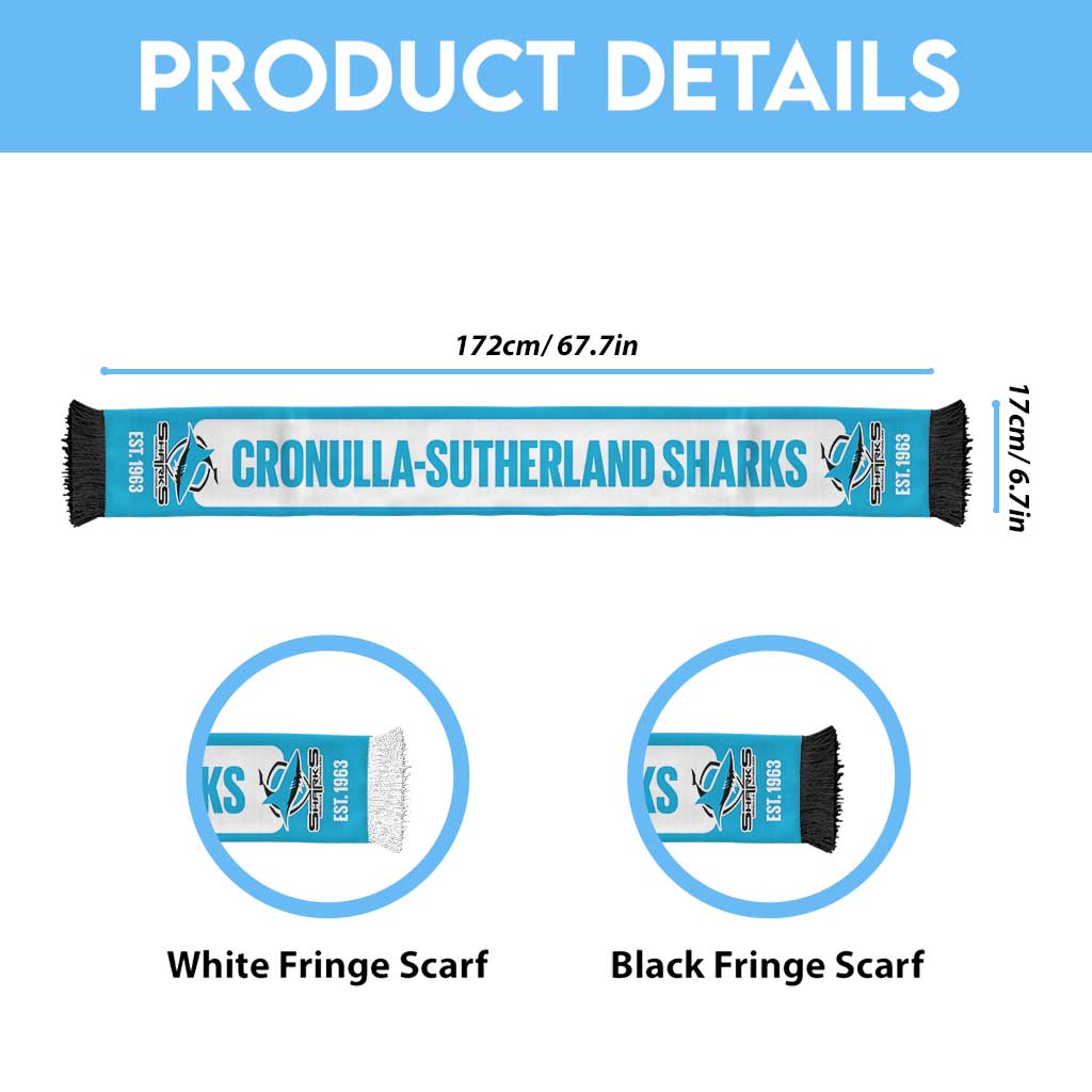 Sharks Rugby Personalised Ruffneck Scarf 2026 Go Champions