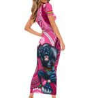 CUSTOMER REQUEST- Panthers - 26/12/2024 - Short Sleeve Bodycon Dress - LT14