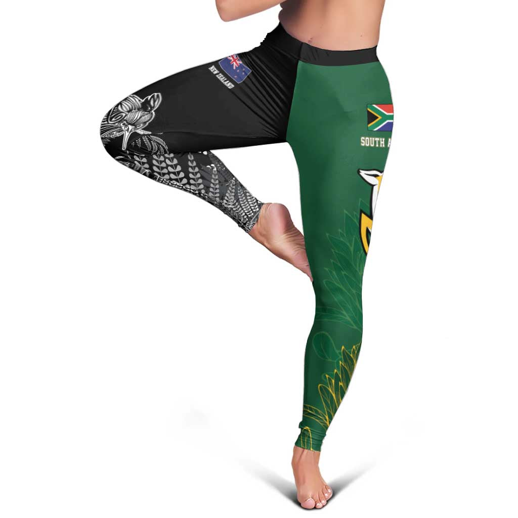 South Africa - New Zealand Greatest Rivals Rugby Leggings Bokke Vs Kiwi