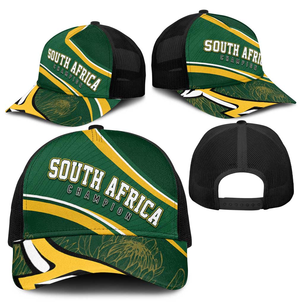 South Africa Rugby Bokke Baseball Net Cap Springboks - Stronger Together - Aussie Hoodie