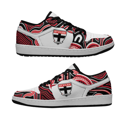 St Kilda Football 2026 Low Sneakers Aboriginal Art