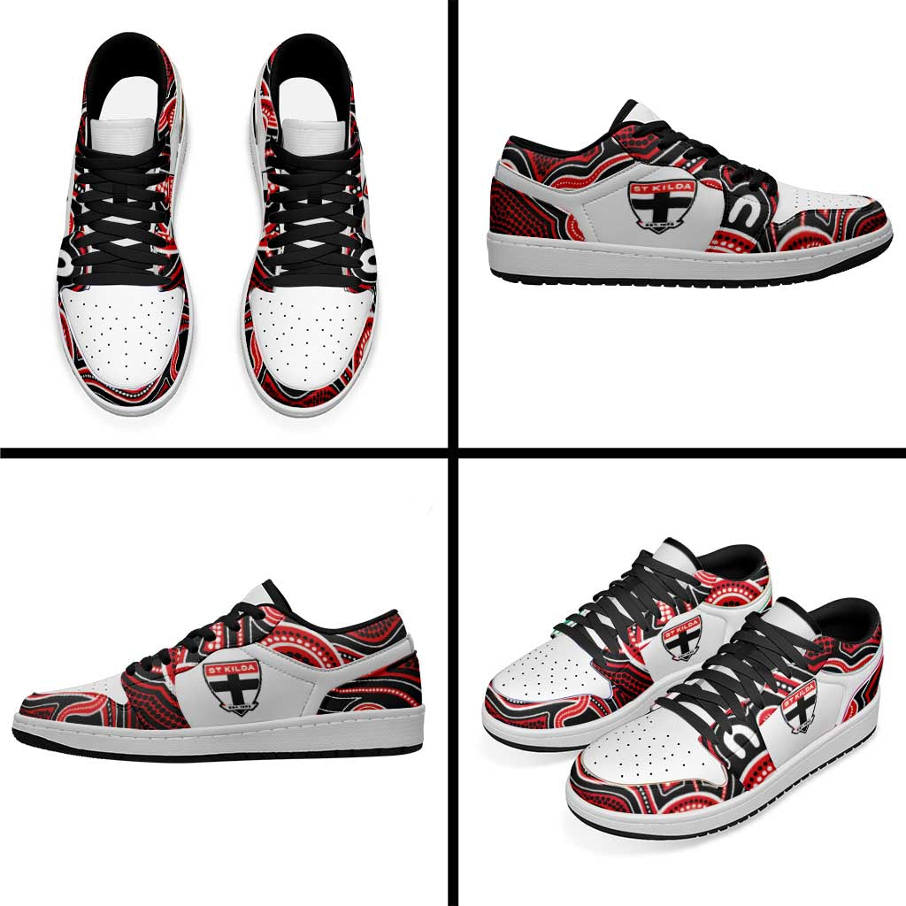 St Kilda Football 2026 Low Sneakers Aboriginal Art