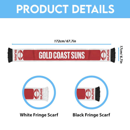 Suns Football Personalised Ruffneck Scarf 2026 Go Champions