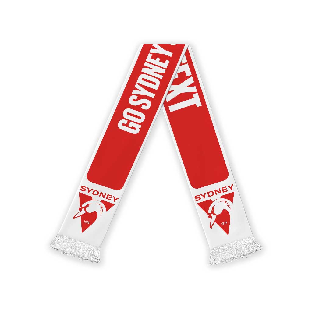 Swans Football Personalised Ruffneck Scarf 2026 Go Champions