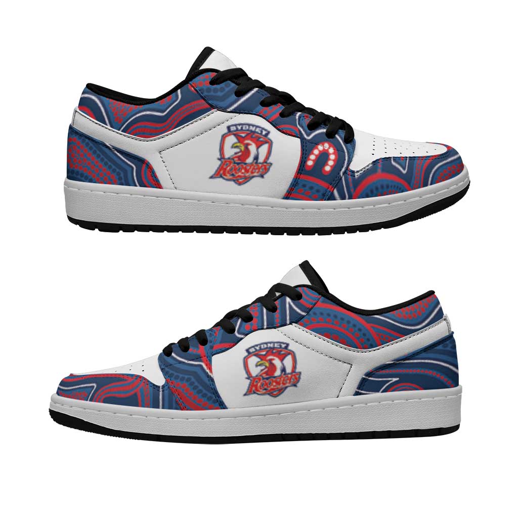 Sydney Roosters 2026 Rugby Low Sneakers Aboriginal Art