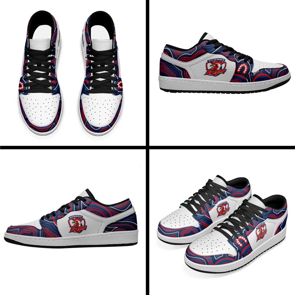 Sydney Roosters 2026 Rugby Low Sneakers Aboriginal Art
