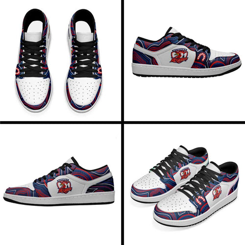 Sydney Roosters 2026 Rugby Low Sneakers Aboriginal Art