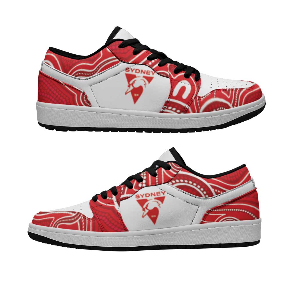 Sydney Swans Football 2026 Low Sneakers Aboriginal Art