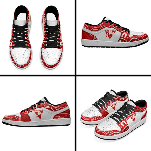 Sydney Swans Football 2026 Low Sneakers Aboriginal Art