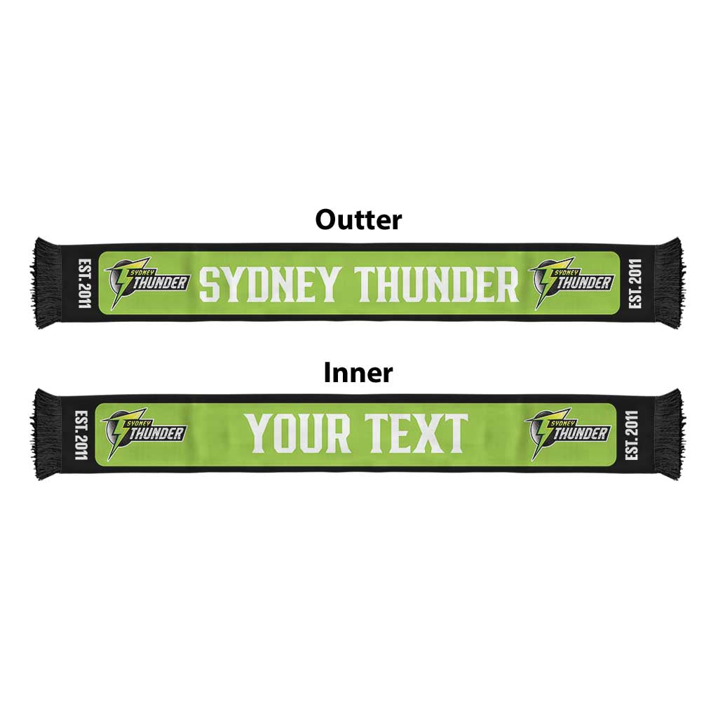 Sydney Thunder Cricket Personalised Ruffneck Scarf 2026 Go Champions