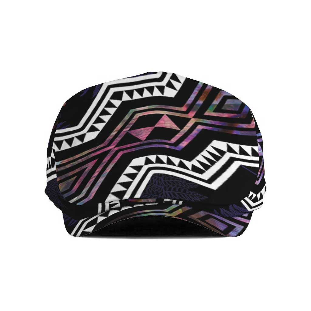 Taniko Aotearoa Mix Paua Shell Jeff Hat Niho Taniwha Lilac Glitter - Aussie Hoodie